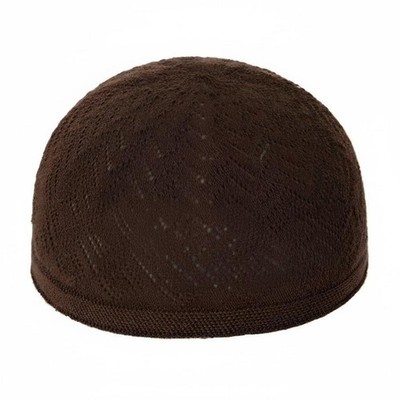 Gestrickte Kufi Mütze, atmungsaktive dünne muslimische Gebetsmütze,