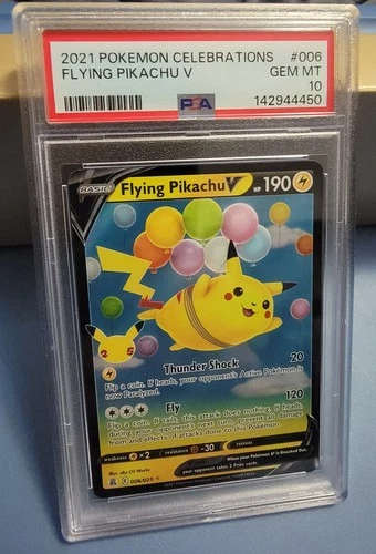 2021 POKEMON CELEBRATIONS #006 FLYING PIKACHU V PSA 10