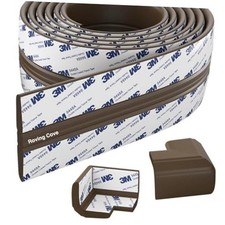 PreFit Broad Fireplace Edge Corner Broad 9ft Edge 2 Corners Coffee Brown