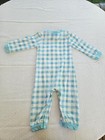 Busy Bees Smocks Boutique Lion Baby Boys Blue Plaid LS Romper Jumpsuit 18 Months — photo 10