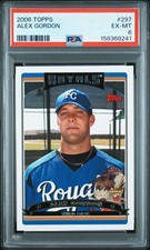 2006 TOPPS #297 ALEX GORDON PSA 6