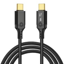 120Gbps Thunderbolt 5 Cable 6.6FT for 16K/Dual 8K, USB C Video