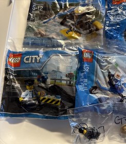 LEGO City Building Toys Sealed Polybags  NEW Set of 9 - Stocking Stuffers