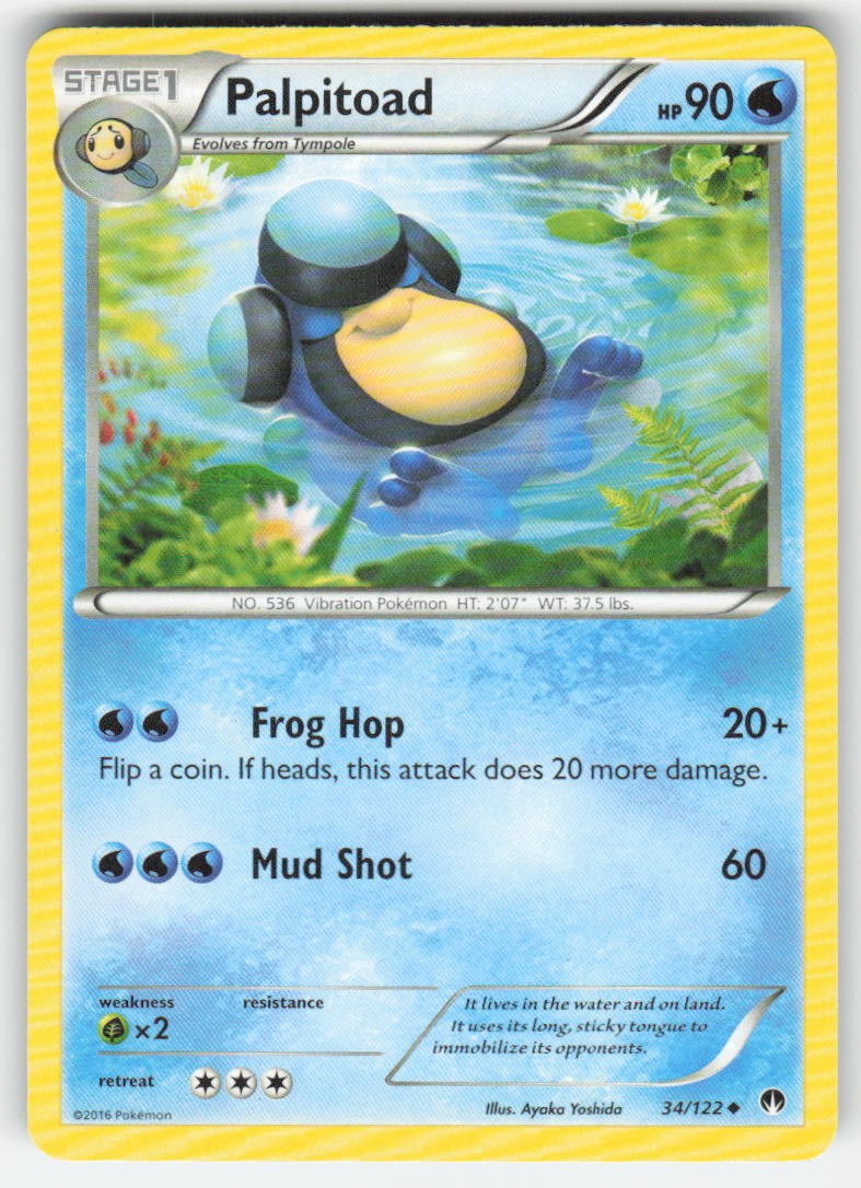 Palpitoad 34/122 XY - BREAKpoint Pokemon TCG HP