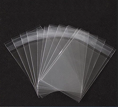 100PCS 4.5x5.5 inch Clear Automatic Sealing Flat Cello/Cellophane Bag Packagi... - Picture 3 of 6