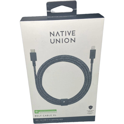 iPhone Charger Cable 10ft USB-C to Lightning MFi-Certified Fast Charging Belt XL