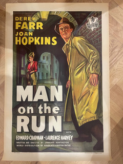 The Man on the Run 1949 Original Classic British Noir Film Movie Poster