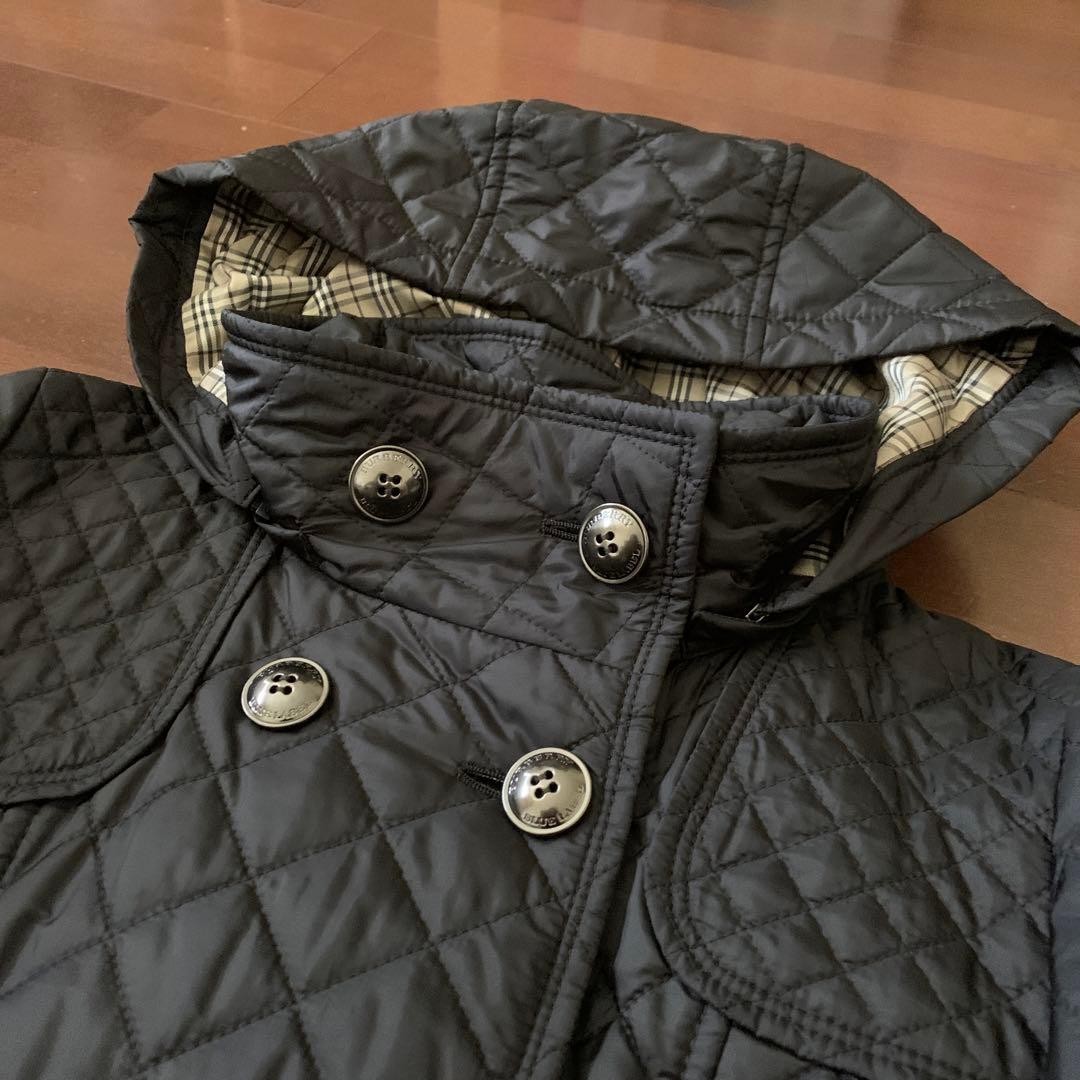 Burberry    Blue Label BURBERRY 38M Black Quilted Coat thumbnail 2
