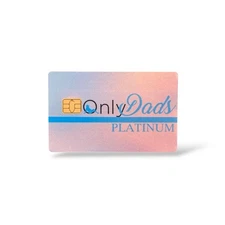 OnlyDads Platinum Holographic Credit Card Sticker Debit Skin Cover