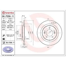2x Bremsscheibe hinten für KIA Niro DE 1 2 SG2 id55960
