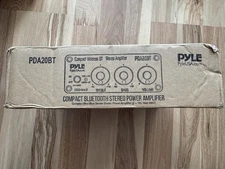 Pyle PDA20BT Compact Bluetooth Stereo Power Amplifier - New Open Box