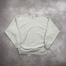 Vintage 80s Champion Reverse Weave Blank Warmup Sweatshirt Size 2XL Made in USA