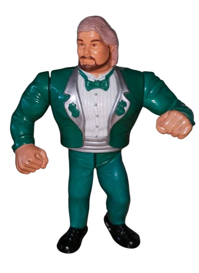 Figuras deportivas Hasbro Titan 1991 de colección WWF Million Dollar Man and Jake The Snake Foto 2 de 4