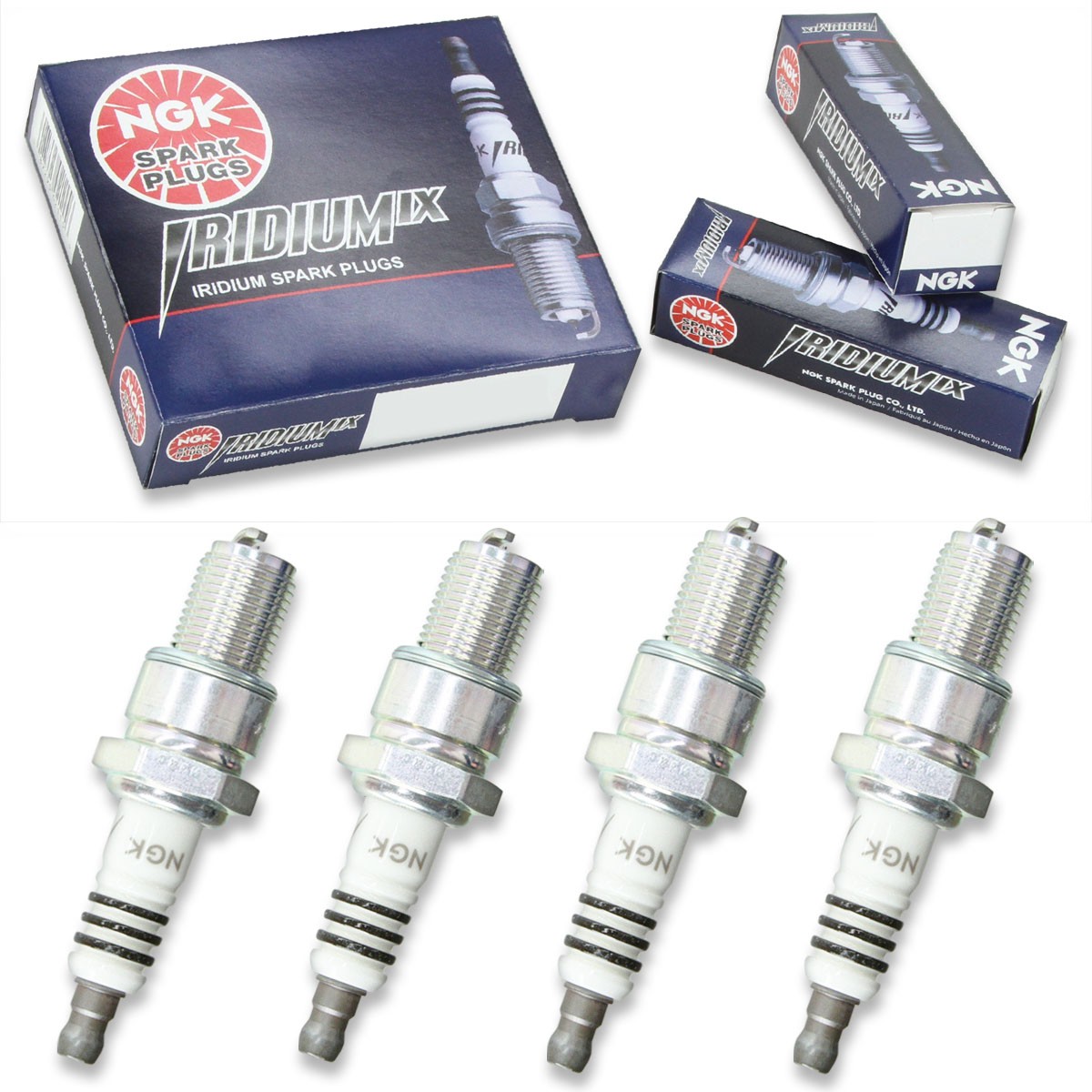 4pcs 98-99 Arctic Cat Tigershark Tigershark 770 NGK Iridium IX Spark Plugs yh