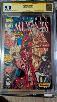 The New Mutants #98 (1st app Deadpool Feb 1991) CGC 9.0 Signed by Rob Liefeld 
