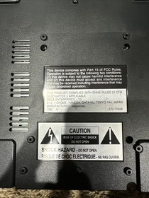 Sega Saturn MK-80000 No Video Output READ DESCRIPTION FOR PARTS DOES POWER ON 