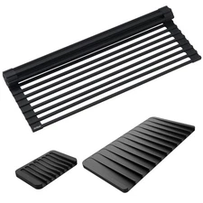Kraus KDM-KRM-10 Roll Up Dish Drying Rack - Black