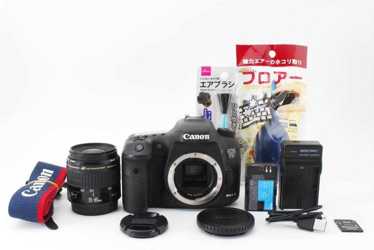 一眼レフカメラCANON EOS 7D MarkⅡ/Canon EF35-80㎜ Amazon.com : Canon EOS 7D Mark II DSLR Camera with 18-135mm