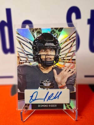 Nfl Panini Trading Cards Desmond Ridder 2022 Leaf PA-DR1 /5 RC AUTO, Bearcats