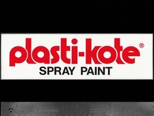 PLASTI-KOTE  Spray Paint - Original Vintage 1980’s Racing Decal/Sticker NASCAR