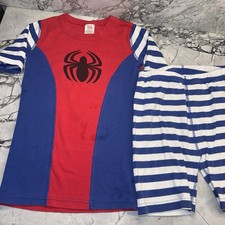 Hanna Andersson Boys Size 12 150 Marvel Spider-Man Pajamas Organic Cotton