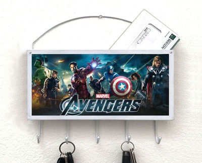 Avengers mailbox, mail organizer, key holder, wall mount