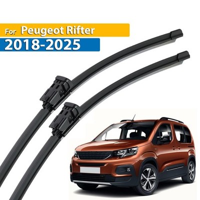 2Pcs Front Windshield Wiper Blades Set For Peugeot Rifter 2018 - 2025 26''+17''