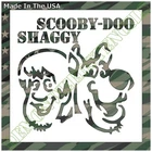 8"x8" Clear Plastic Stencil - Scooby Shaggy (SB57) (.007")*****