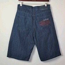 Vintage Rocawear Denim Jean Shorts Mens 36 Baggy Hip Hop Skater Jorts Y2K