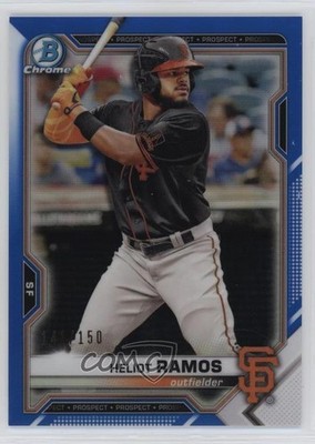 2021 Bowman Chrome Prospects Blue Refractor 141/150 Heliot Ramos #BCP-69 1p30