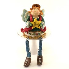 Christmas Holiday Sitter ANGEL Star Noel Figurine Holiday Decor