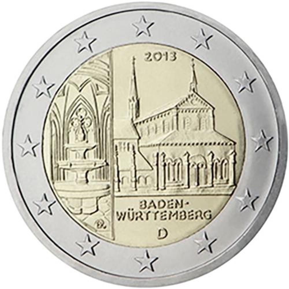 2 euros Allemagne 2013 fdc monnaie : G Monastère de Maulbronn - Bade-Wurtemberg