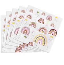 Rainbow Napkin Bohemia Birthday Party Tissue Picnic Decoration Tableware 20pcs
