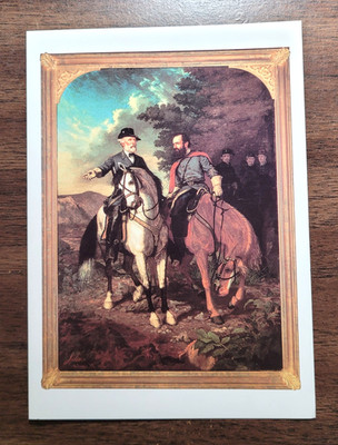 THE LAST MEETING OF LEE & JACKSON - 5x7 GREETING CARD - UNUSED, BLANK INSIDE