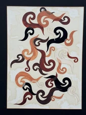 VINTAGE LESLIE GROSS EARLY ABSTRACT PAINTING ART CLASS SCHOOL GRADED ORIGINAL