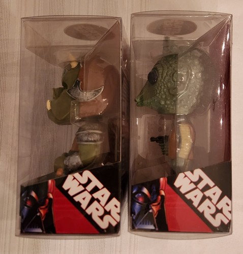 Star Wars '07 Funko Wacky Wobbler Series 1 Gamorrean Guard & Greedo Bobble-Heads - Picture 3 of 7