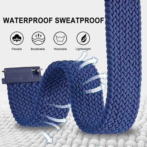 Nylon Rope Band Strap For Samsung Galaxy Watch 4 Classic 42/46mm 3 41/45mm S3 S2 - Picture 7 of 29