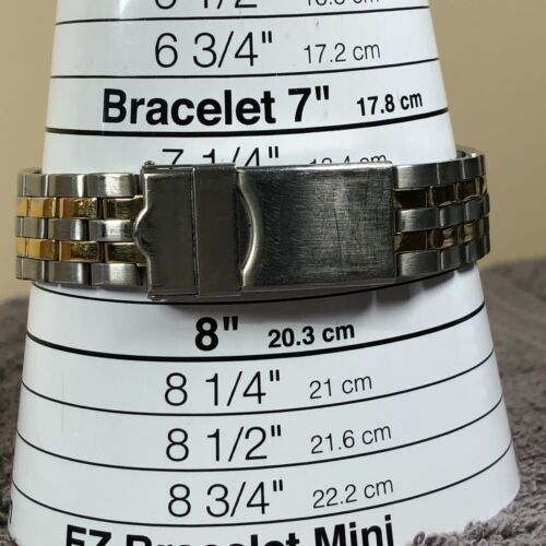 Relic Wet Men ZR-11432 Formal Date Two Tone Stainless Steel Quartz Watch 7 3/4" - Picture 12 of 13