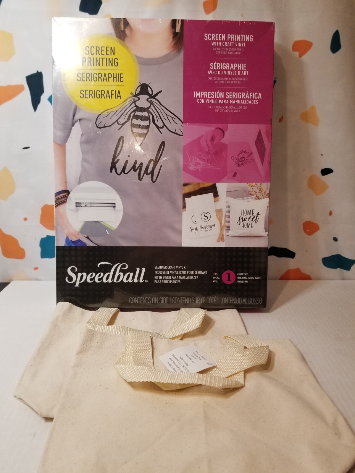 Beginner Craft Vinyl Screen Printing Kit by Speedball Bag