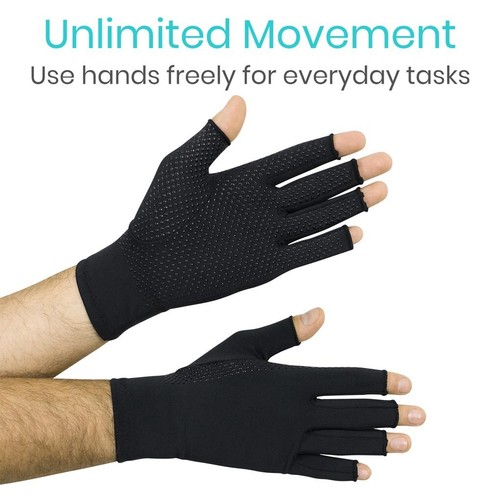 Guantes para artritis de cobre Vive - Alivio del dolor articular, reduce la inflamación y la hinchazón - Imagen 8 de 9