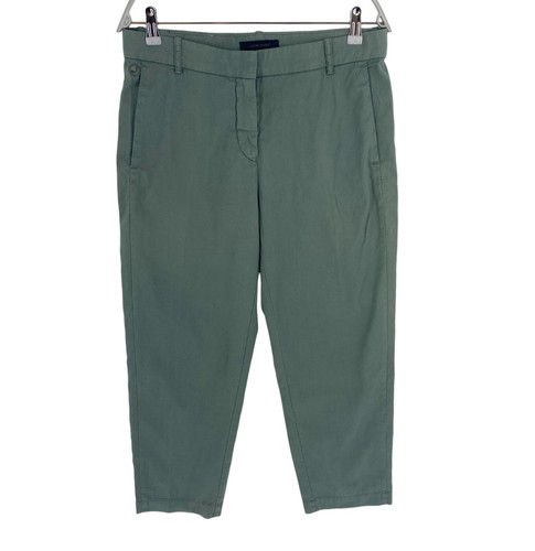 Jacob Cohen Donna M7012 Verde Scuro Comfort Fit Capri Pantaloni Taglia W30