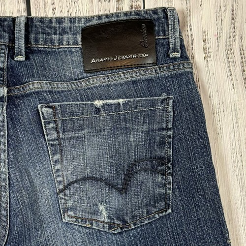Aramis Jeans Jeansware Herren Gr. 44 Blau Jeans 34x26 Short Denim Stretch Vintage Crop - Bild 3 von 10