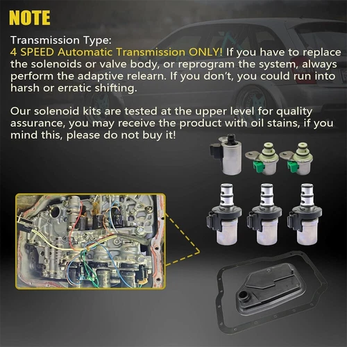 Transmission Shift Solenoid Filter Service Kit For Ford Focus Protege/Mazd 4F27E - Picture 10 of 12