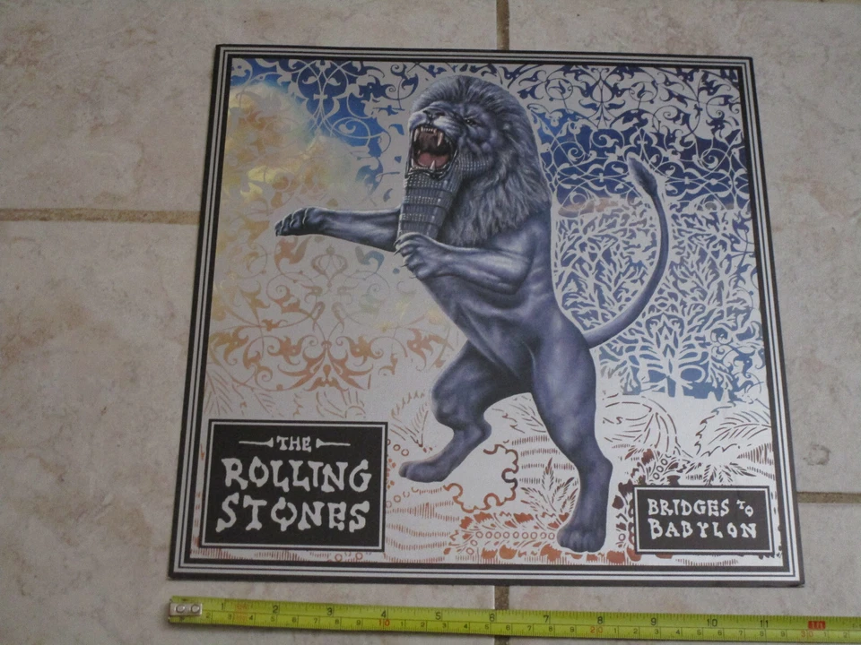 Rolling Stones Bridges To Babylon 1997 Promotional 12"x12" Album Cover Print Fla - Image 2 of 4