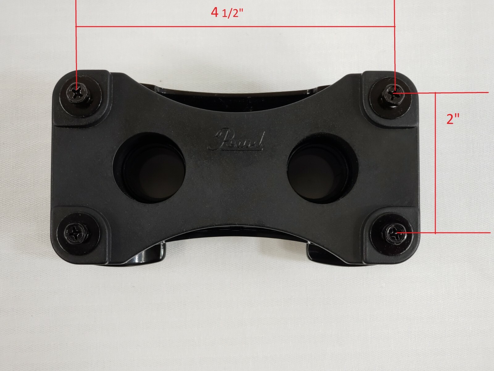 Pearl Bass Drum Bracket Mount, Mounting Plate Black eBay