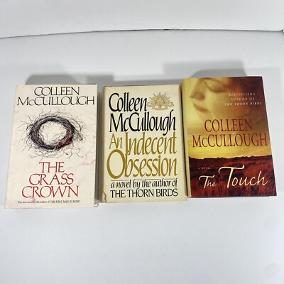 Lot 3 The Grass Crown Indecent Obsession Touch Hardcover By McCullough Colleen