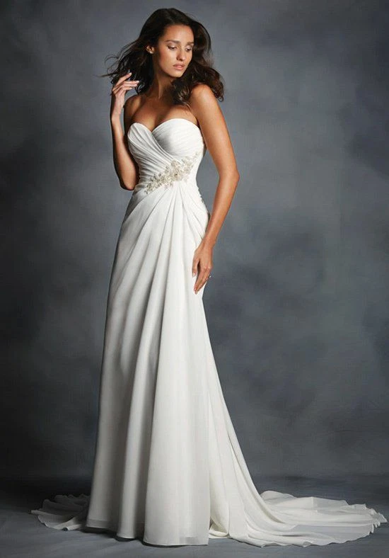 alfred angelo chiffon wedding dress Alfred Angelo 973 Nearly Newlywed