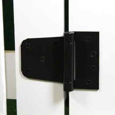 2PK Everbilt 3-1/2 in Black Spring Self Closing Gate Door Tee