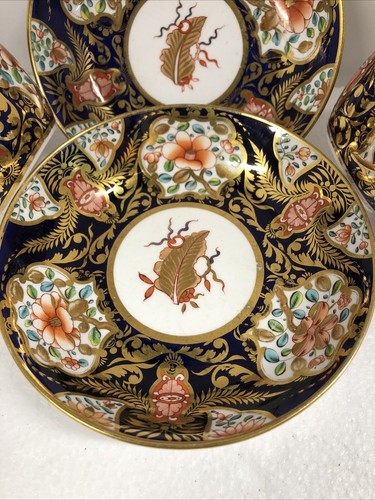 Early 19th Century Spode 1216 IMARI Cups & Saucers Set Cobalt + Gold Stunning - Picture 2 of 12