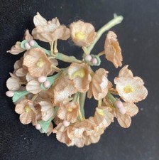 vintage miniature flower cluster 1 bouquet made in Japan peachy pink